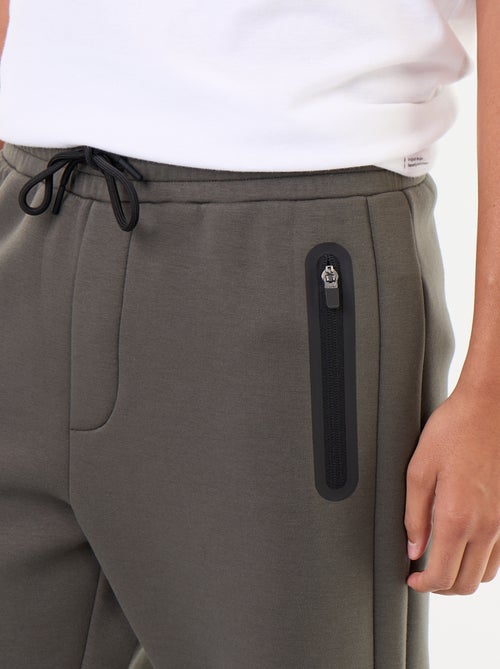 Pantalon jogging avec poches zippées - Kiabi