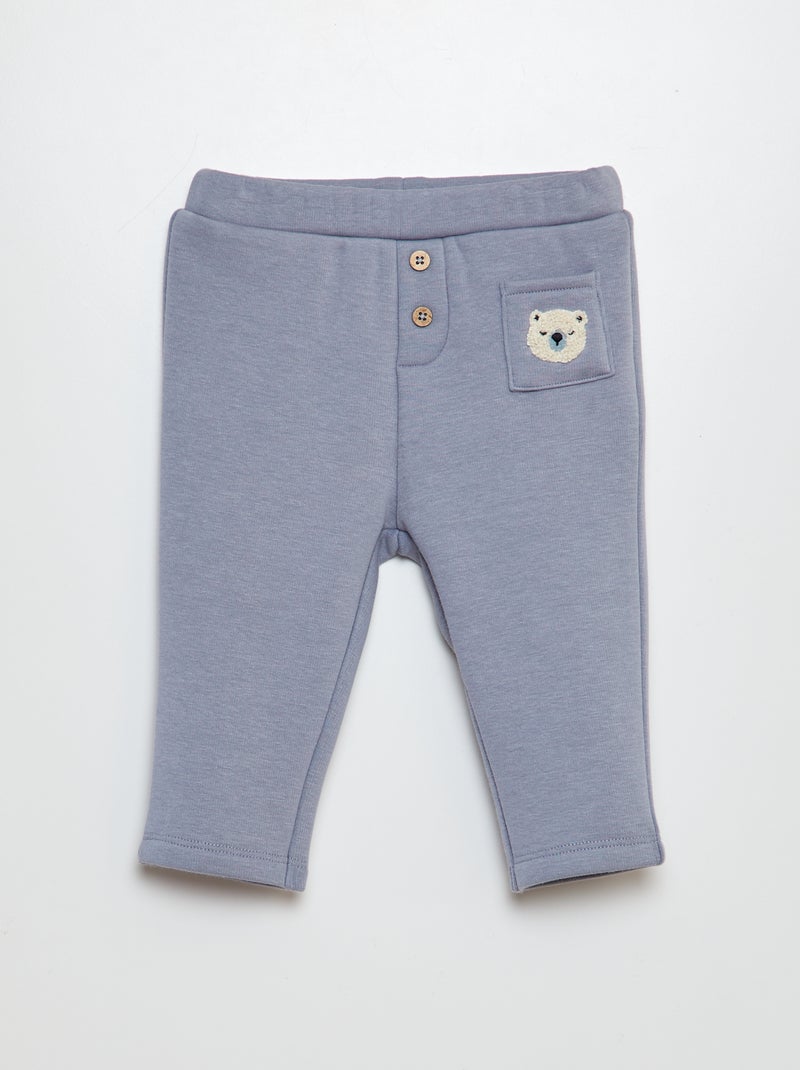 Pantalon jogging Bleu gris - Kiabi