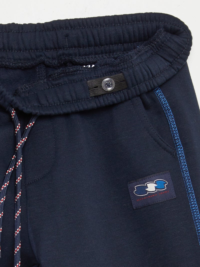 Pantalon jogging bleu marine - Kiabi