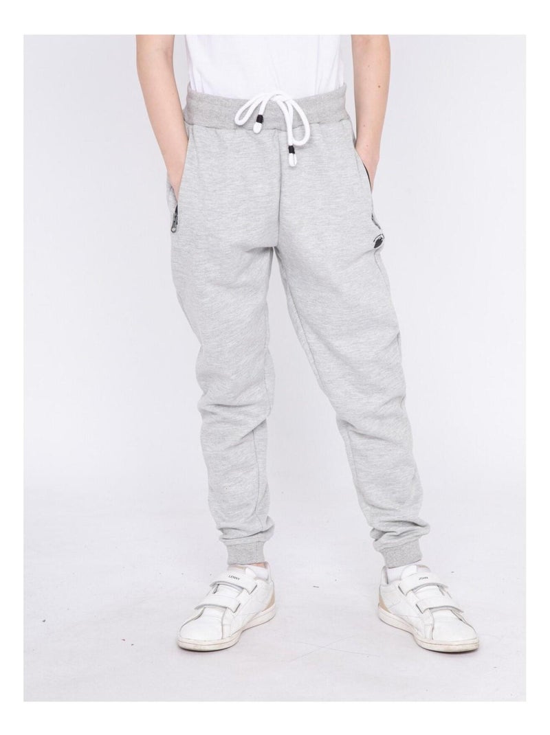 Pantalon jogging CABANESS-J Gris clair - Kiabi