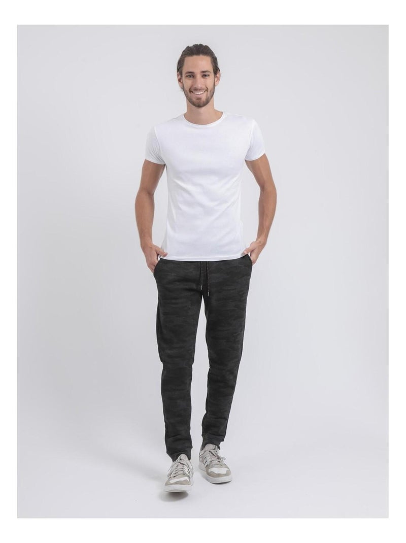 Pantalon jogging camouflage VAREDSOU Gris foncé - Kiabi