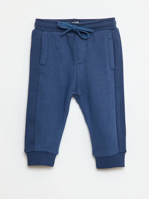 Pantalon jogging chiné en french terry - Kiabi