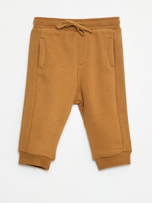 Pantalon jogging chiné en french terry - Kiabi