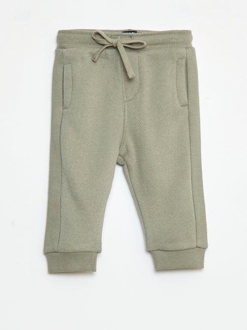 Pantalon jogging chiné en french terry - Kiabi