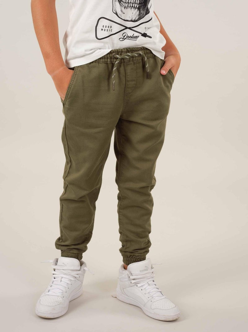 Pantalon jogging 'Deeluxe' Vert kaki clair - Kiabi