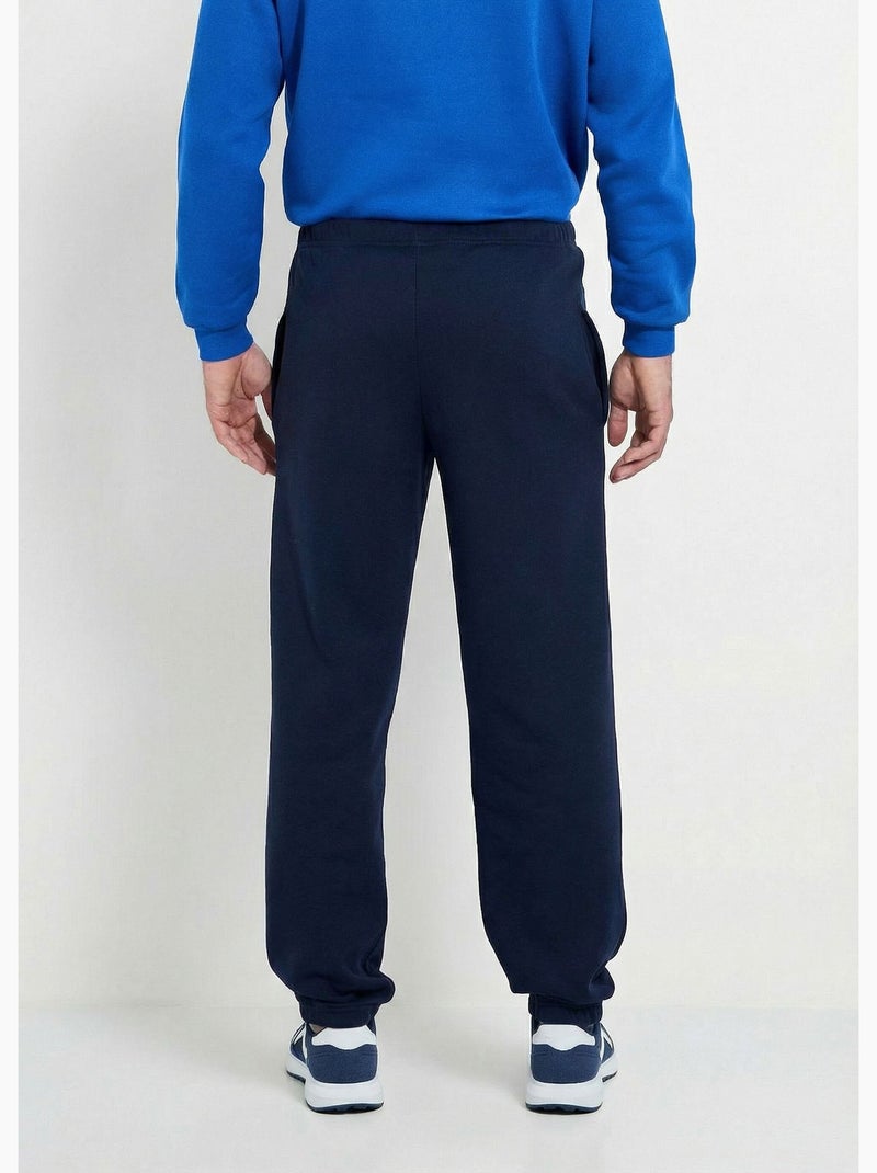 Pantalon jogging élastiqué molleton - Afibel Bleu marine - Kiabi