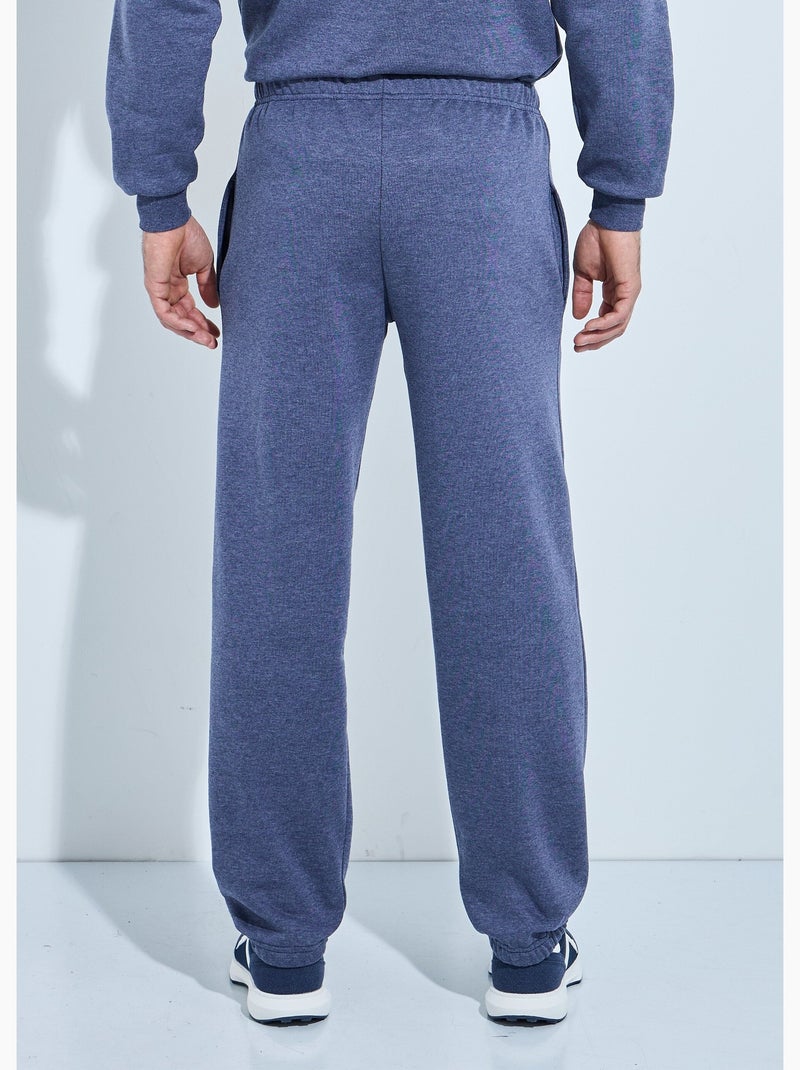 Pantalon jogging élastiqué molleton - Afibel Bleu - Kiabi