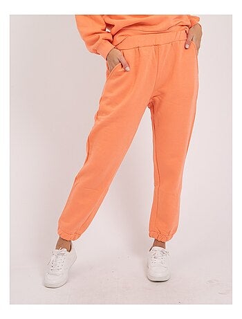 Pantalon de jogging large femme orange - Vêtements