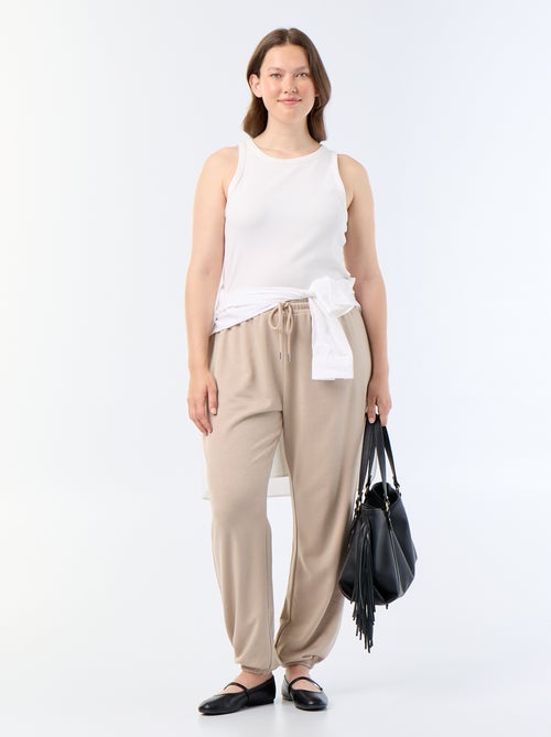 Pantalon jogging en french terry - Kiabi Pantalon jogging en french terry - Kiabi