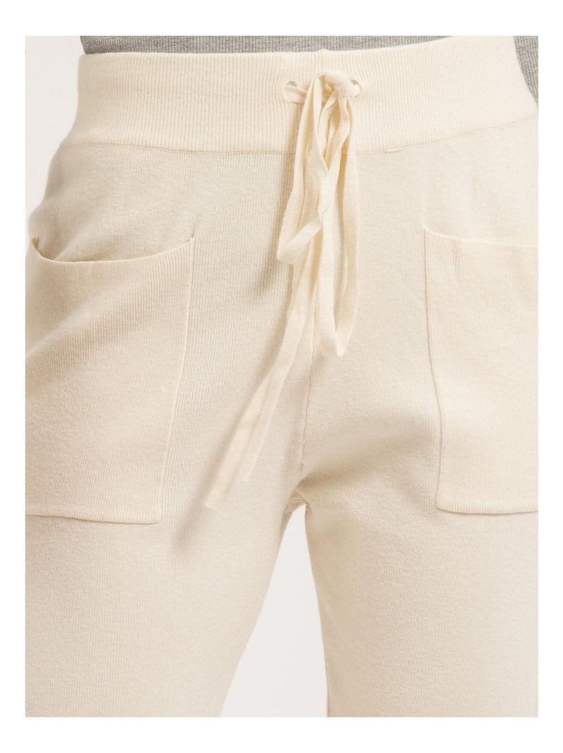 Pantalon jogging en maille ELSA Beige - Kiabi