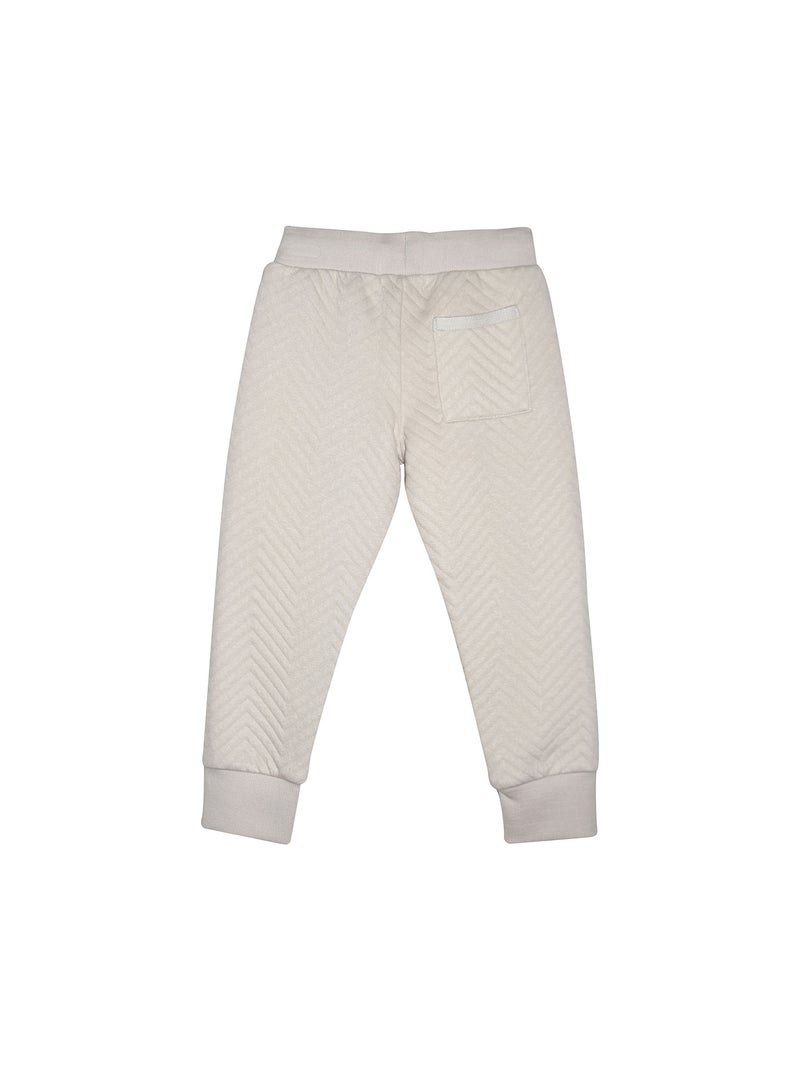 Pantalon jogging en maille Patricio Beige - Kiabi