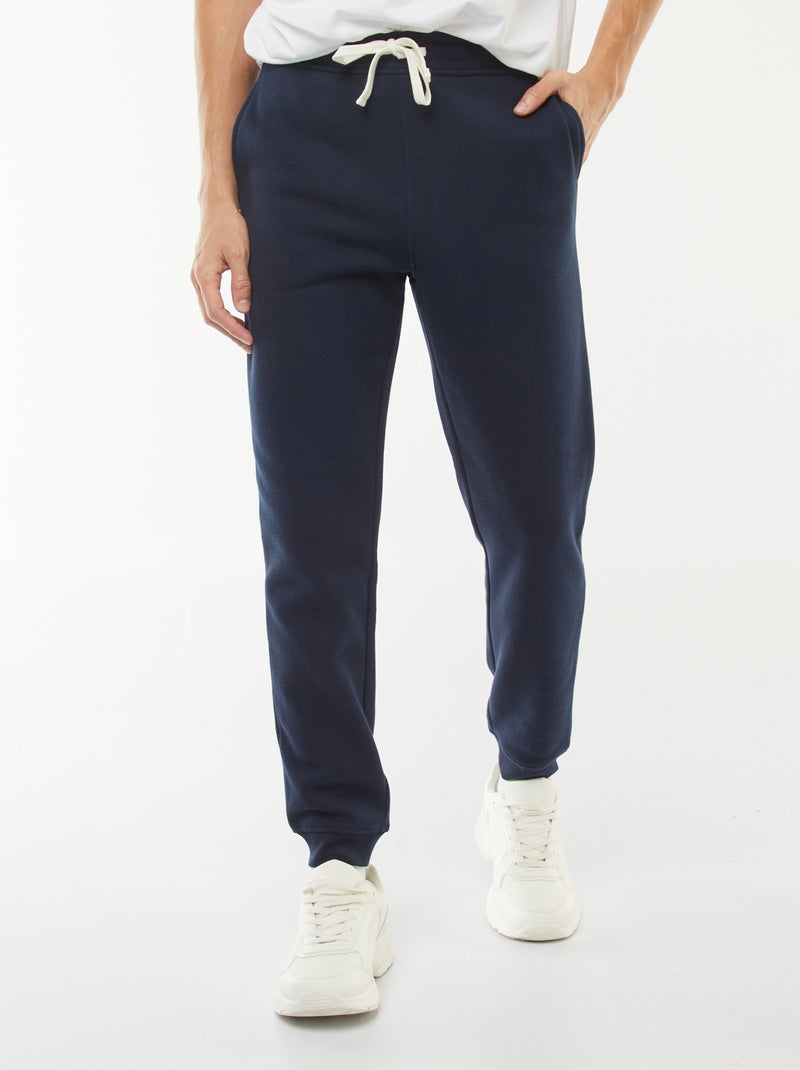 Pantalon jogging en molleton chaud Bleu - Kiabi
