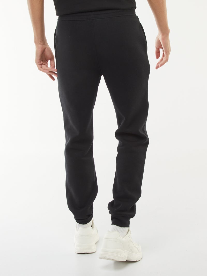 Pantalon jogging en molleton chaud Noir - Kiabi