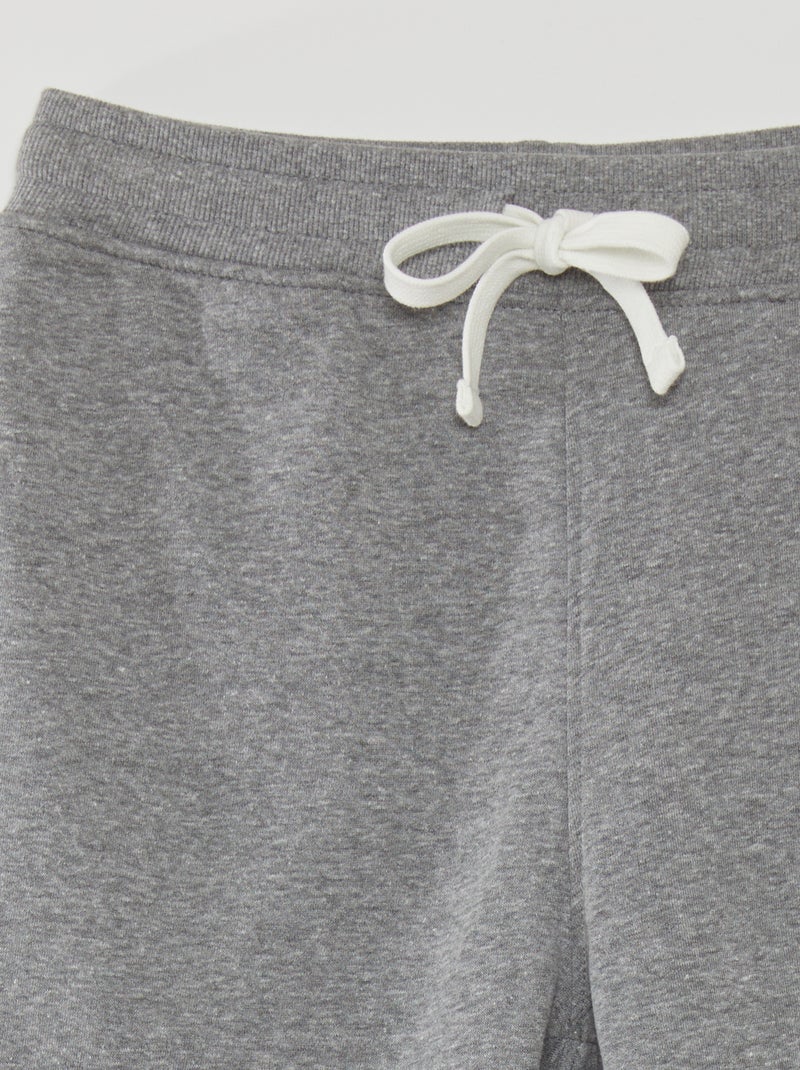 Pantalon jogging en molleton Gris foncé - Kiabi