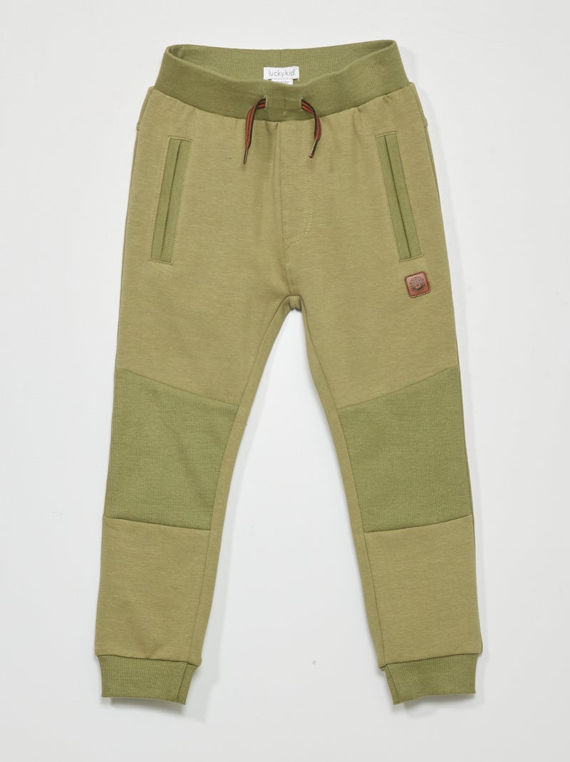Pantalon jogging en molleton Kaki - Kiabi