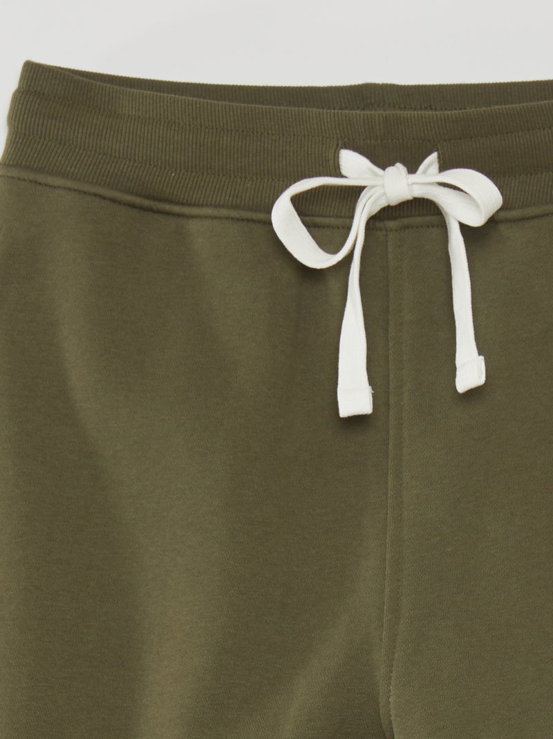 Pantalon jogging en molleton Kaki - Kiabi