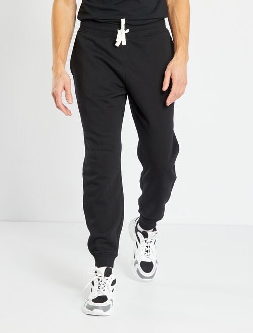 KIABI Homme - Pantalon de jogging en piqué de coton - REAL BLACK - Drest