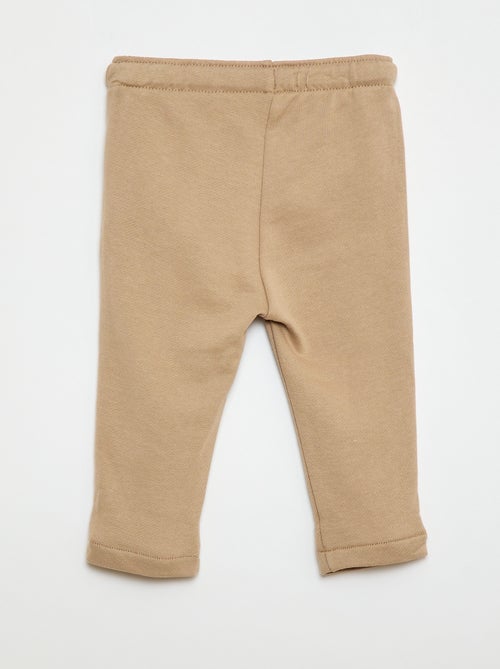 Pantalon jogging en molleton non gratté - Kiabi