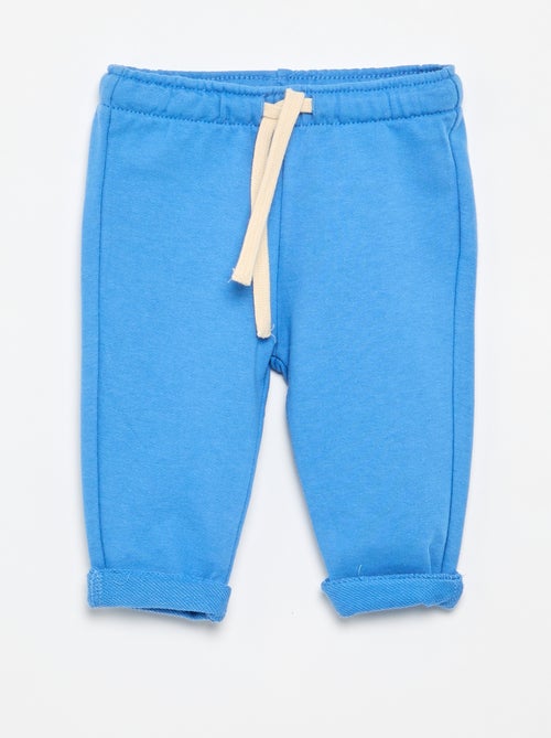 Pantalon jogging en molleton non gratté - Kiabi