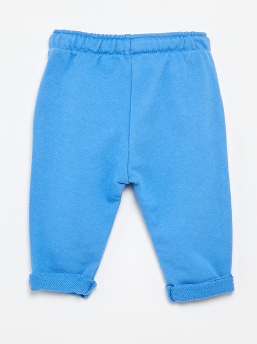Pantalon jogging en molleton non gratté - Kiabi