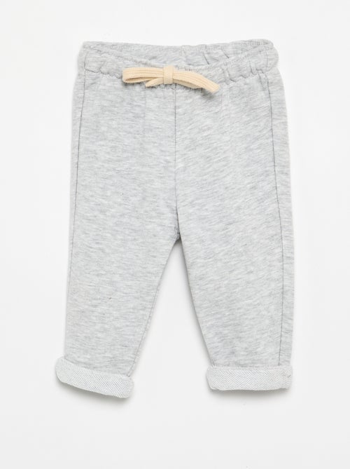 Pantalon jogging en molleton non gratté - Kiabi Pantalon jogging en molleton non gratté - Kiabi