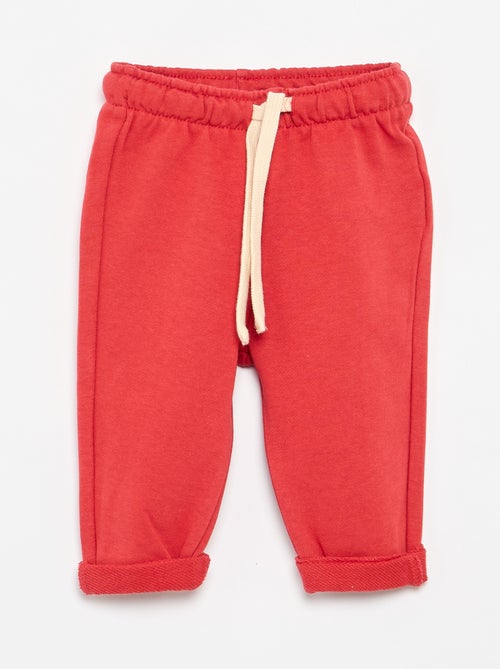 Pantalon jogging en molleton non gratté - Kiabi