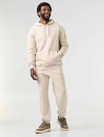 Pantalon jogging en molleton uni