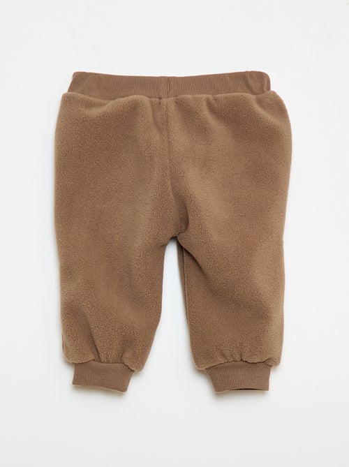 Pantalon jogging en polaire - Kiabi