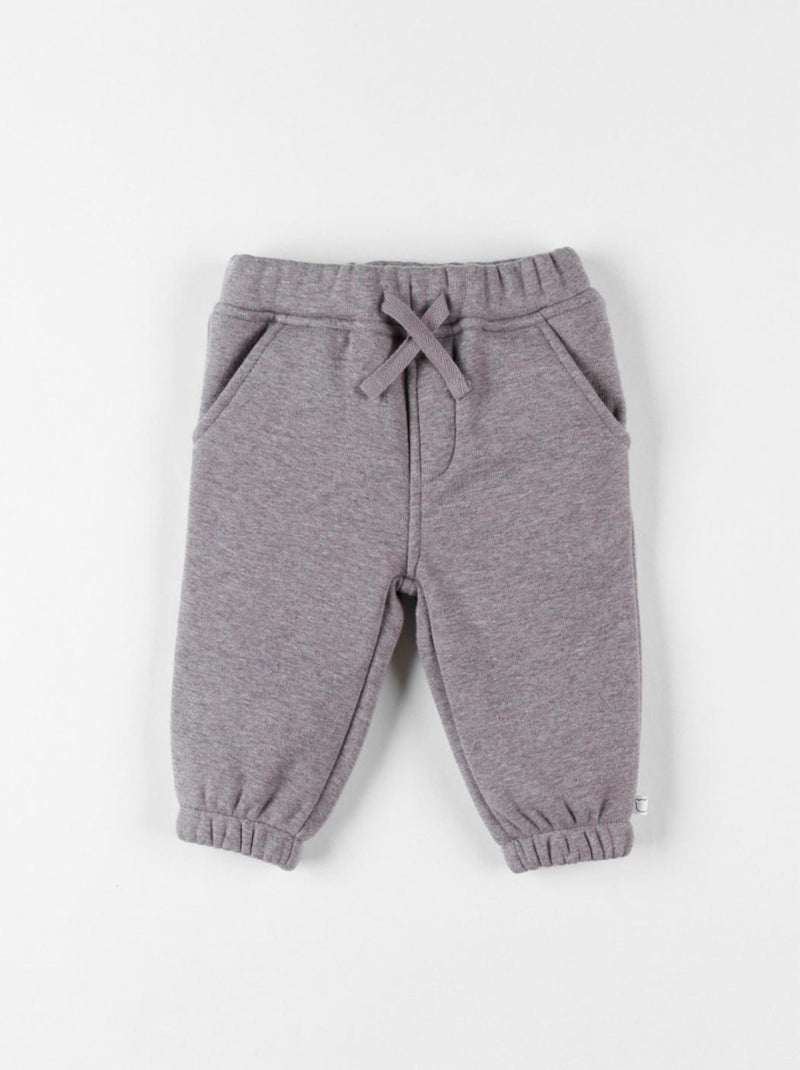 Pantalon jogging en Sweatoloudoux, anthracite chiné Noukie's Gris - Kiabi