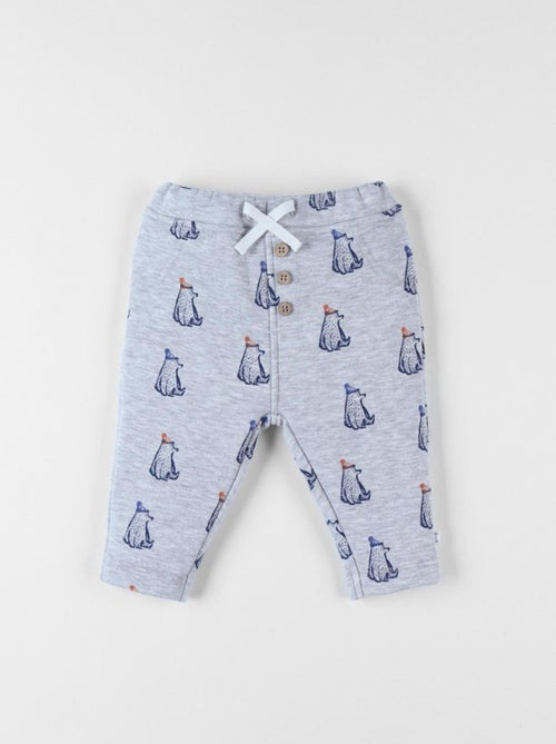Pantalon jogging en Sweatoloudoux®, ours Noukie's - Kiabi