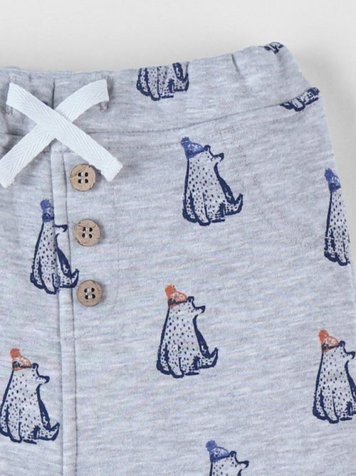 Pantalon jogging en Sweatoloudoux®, ours Noukie's - Kiabi