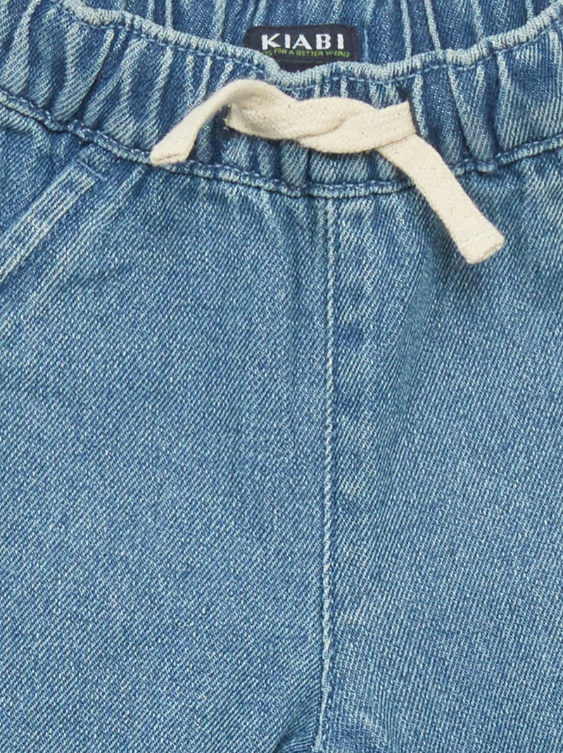 Pantalon jogging en twill Bleu - Kiabi