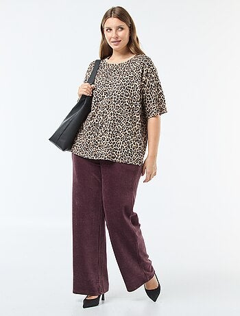 Pantalon jogging en velours côtelé