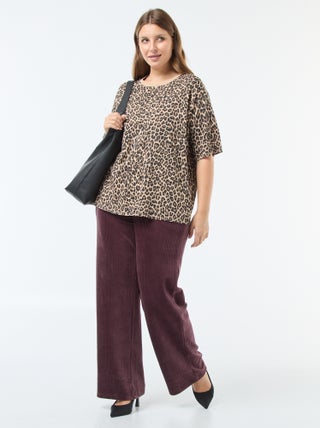 Pantalon jogging en velours côtelé