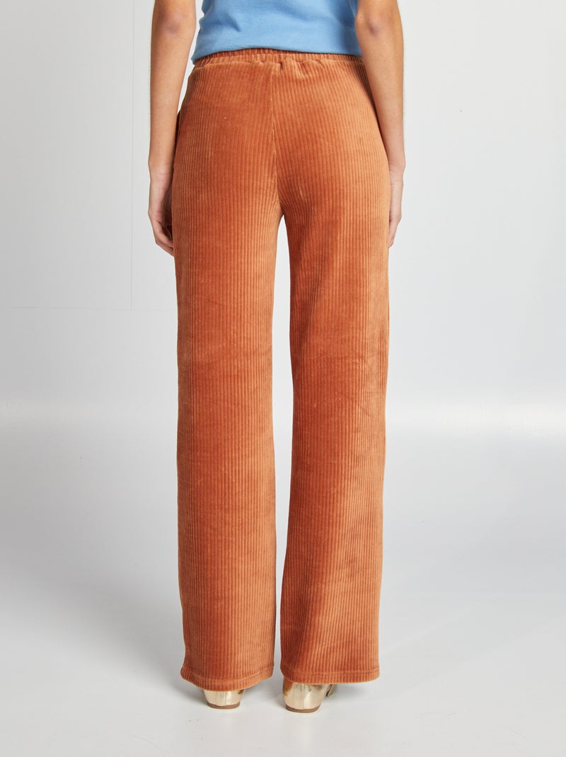 Gap Pantalon De Jogging Côtelé Femme - Coton Doux - Coupe Décontractée