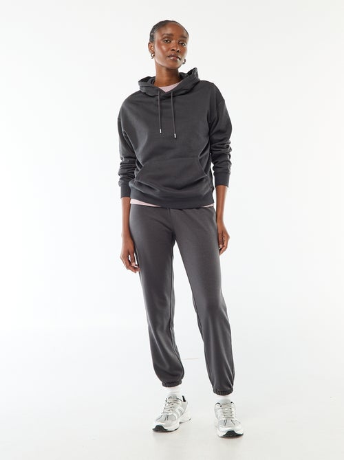 Pantalon jogging femme en maille lourde - Kiabi