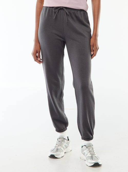 Pantalon jogging femme en maille lourde - Kiabi