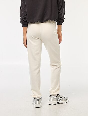 Pantalon jogging femme en maille lourde