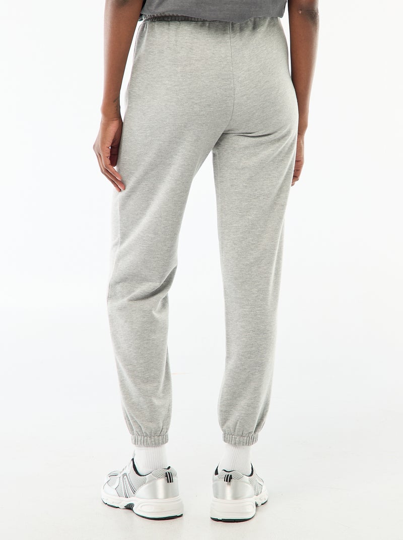 Pantalon jogging French terry femme Gris - Kiabi