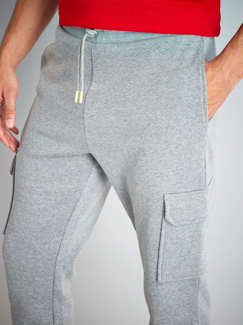 Pantalon de jogging gris chiné homme - DistriCenter