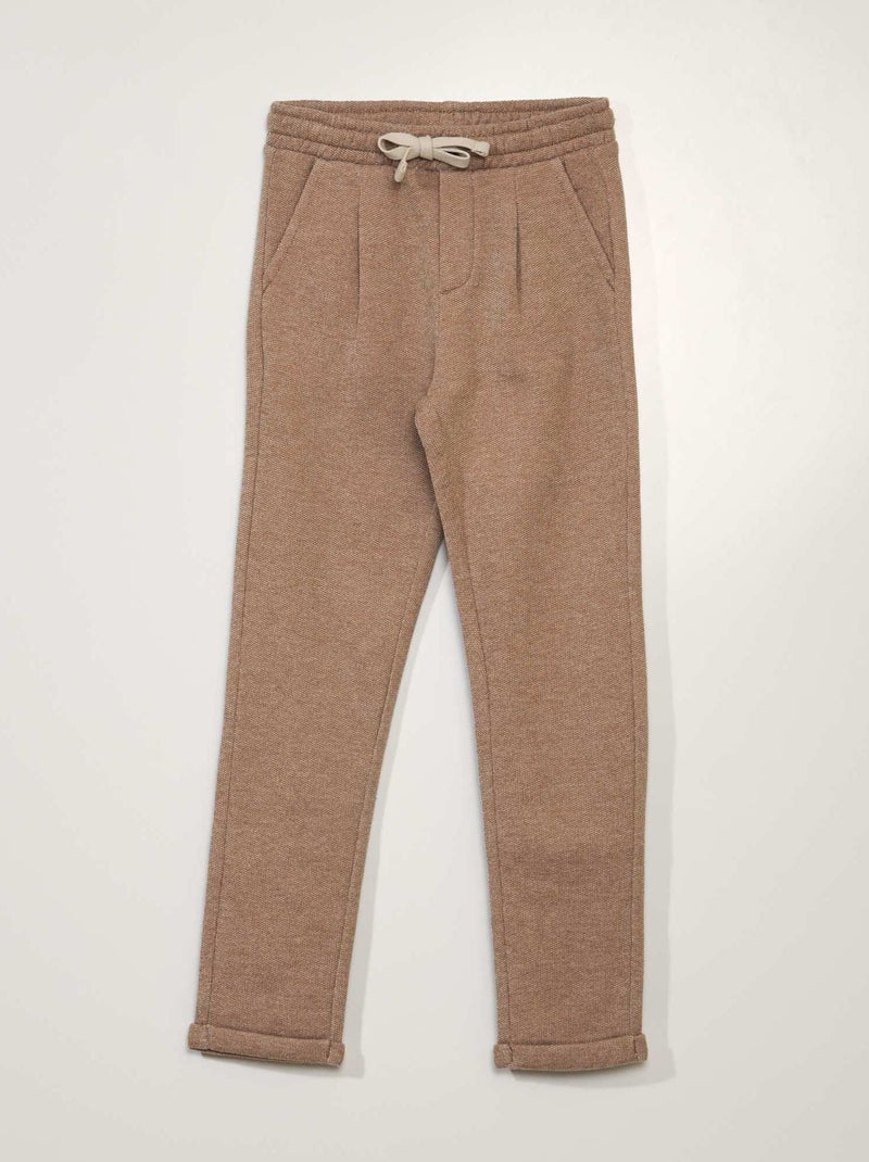 Pantalon jogging habillé BEIGE - Kiabi