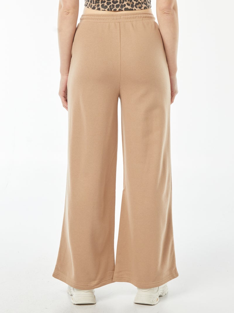 Pantalon jogging large Beige - Kiabi