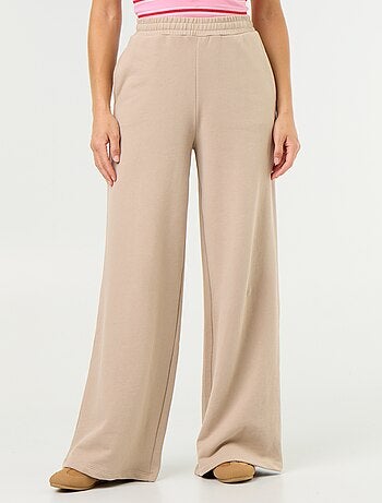 Pantalon jogging large en maille lourde
