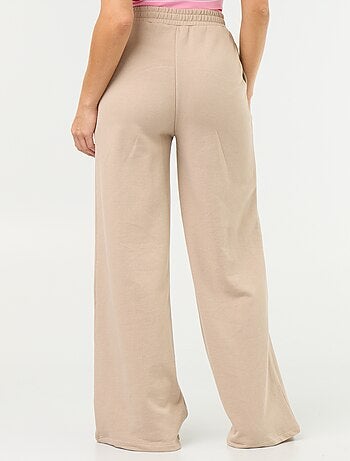 Pantalon jogging large en maille lourde