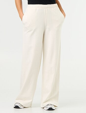Pantalon jogging large en maille lourde