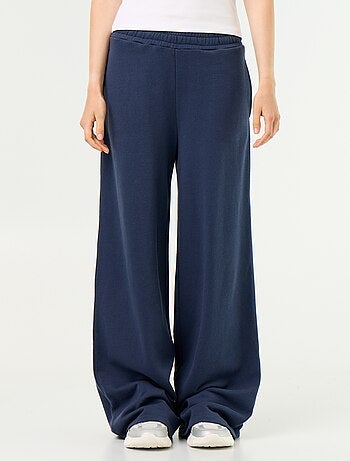 Pantalon jogging large en maille lourde