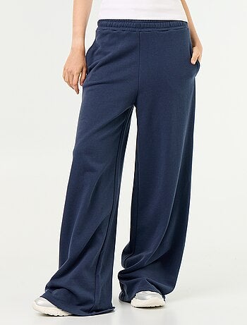 Pantalon jogging large en maille lourde