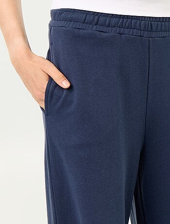 Pantalon jogging large en maille lourde