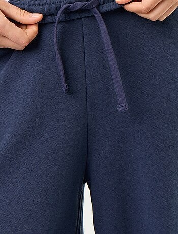 Pantalon jogging large en maille lourde