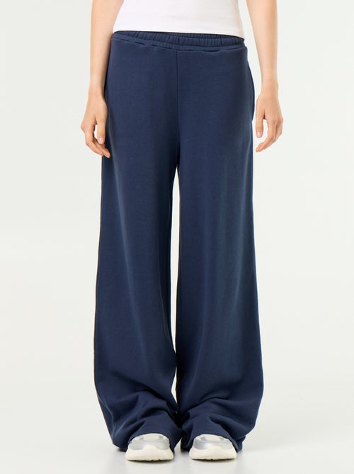 Pantalon jogging large en maille lourde - Kiabi
